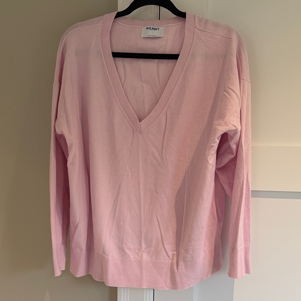 Old Navy Light Pink V-Neck Top